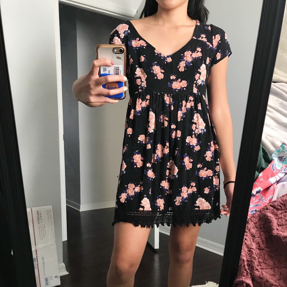 LA Hearts Floral Babydoll Dress